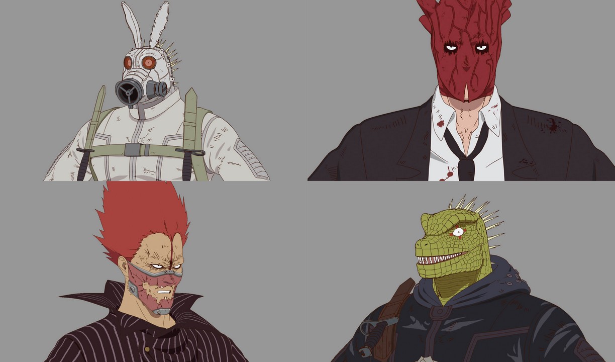 Modèles 3D après l'étape du texturing