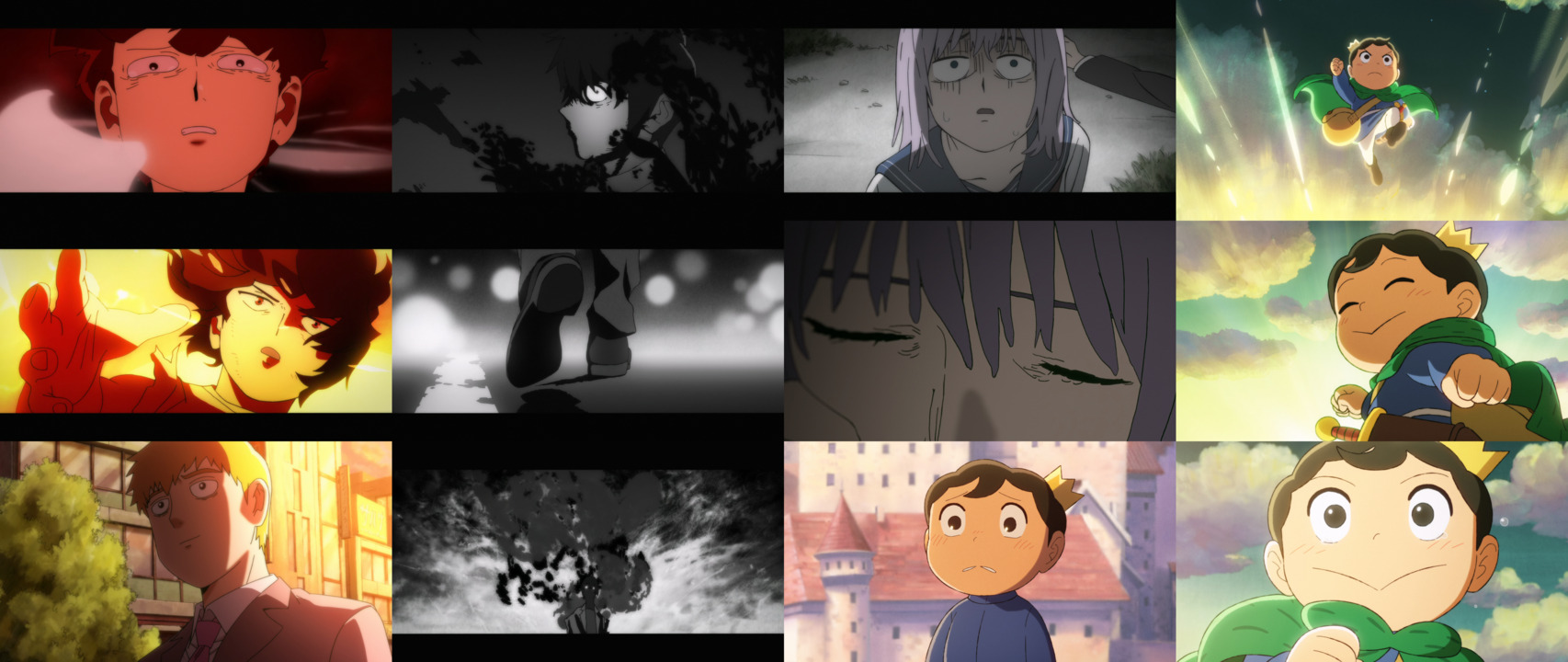 Captures d'écran de Mob Psycho 100 et Ousama Ranking