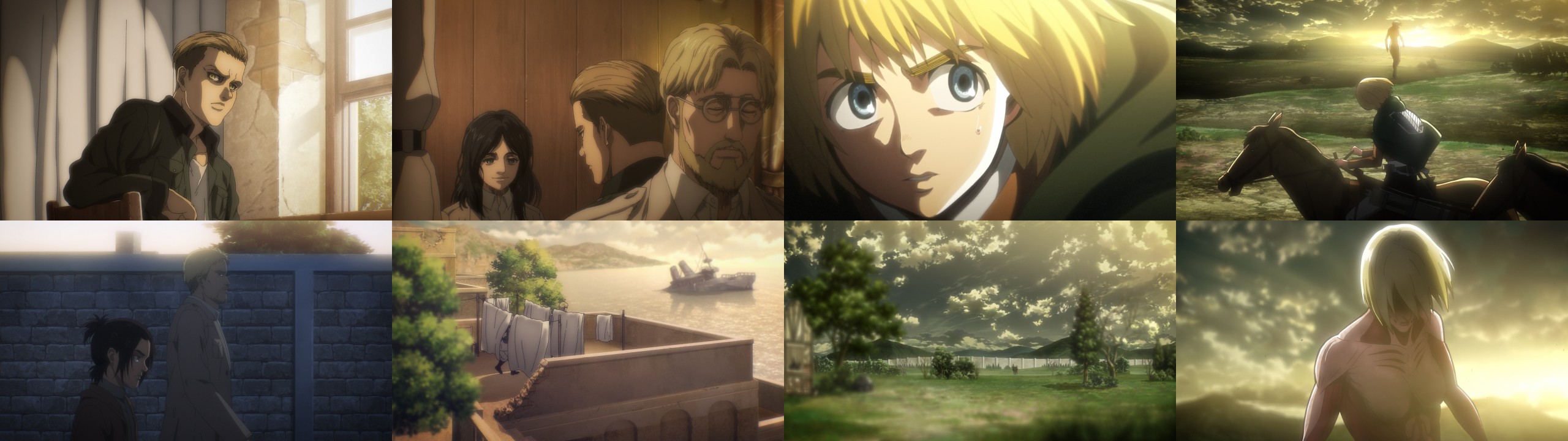 Travail de photographie des épisodes 61 (gauche) et 17 (droite), réalisés par Daisuke Tokudo